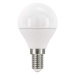 LED žiarovka Emos ZQ1220, E14, 6W, guľatá, číra, teplá biela
