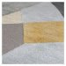 Sivo-žltý koberec Flair Rugs Icon, 160 x 230 cm