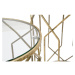 Okrúhle odkladacie stolíky v súprave 2 ks so sklenenou doskou ø 42 cm Tunisi – Mauro Ferretti