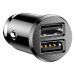 Nabíjačka do auta Baseus Grain Car Charger 2x USB 5V 3.1A - black (6953156276512)