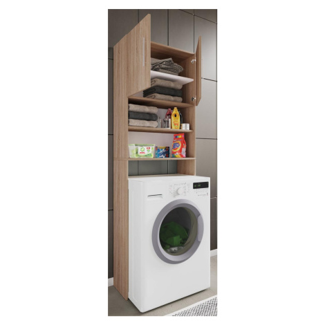 VCM Skříňka na pračku Jutas, dub sonoma