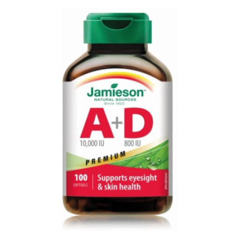 JAMIESON Vitamín A + D premium 100 kapsúl