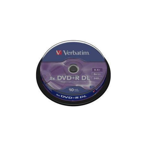 VERBATIM DVD+R(10-pack) Dvojvrstvové/8x/8.5 GB/vreteno