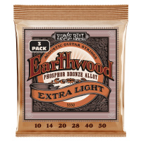 Ernie Ball 3550 Earthwood Phosphor Bronze Extra Light 3 Pack