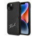 Kryt Karl Lagerfeld iPhone 14 Plus 6,7" hardcase black Signature Logo Cardslot (KLHCP14MCSSK)