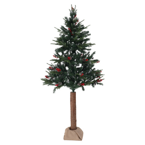 Vianočný stromček so šiškami na pníku, posnežený, 180 cm, PNIK TYP 1 Tempo Kondela