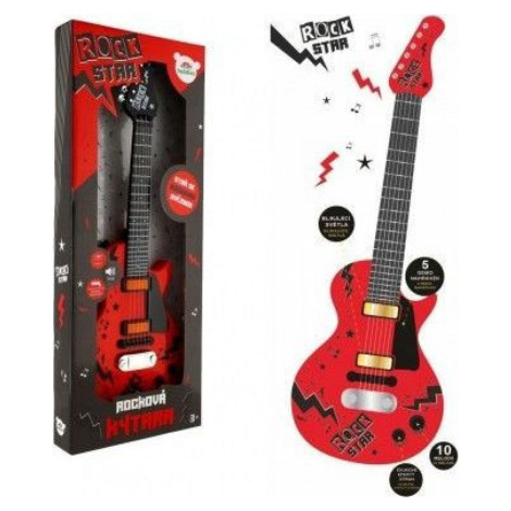 Teddies Gitara elektrická Rock Star plast 58 cm
