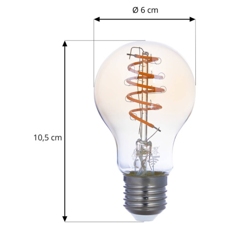 LUUMR Smart LED žiarovka A60 E27 jantárová 4,9W Tuya WLAN