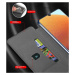 Xiaomi Poco M3, bočné otváracie puzdro, stojan, vzorka farby, Wooze Flashy Colors, farba/červená