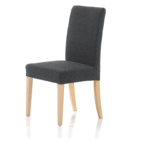 Poťah elastický na celú stoličku, komplet 2 ks Petra, šedý FORBYT