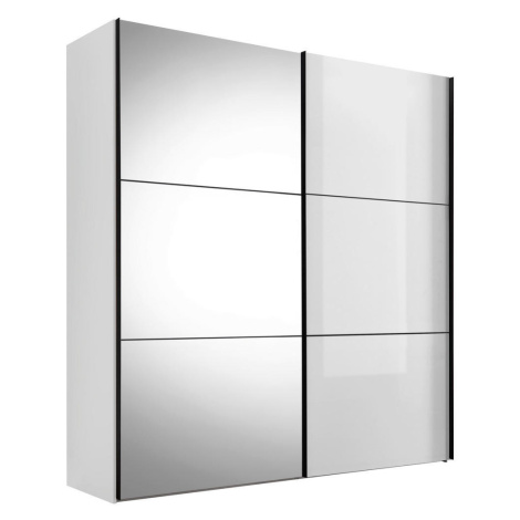 Moderano ŠAT. SKRIŇA S POSUV. DVERAMI, biela, 167/222/68 cm