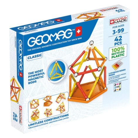 Hračka GEOMAG Classic Recycled magnetic blocks 42 pieces GEO-271