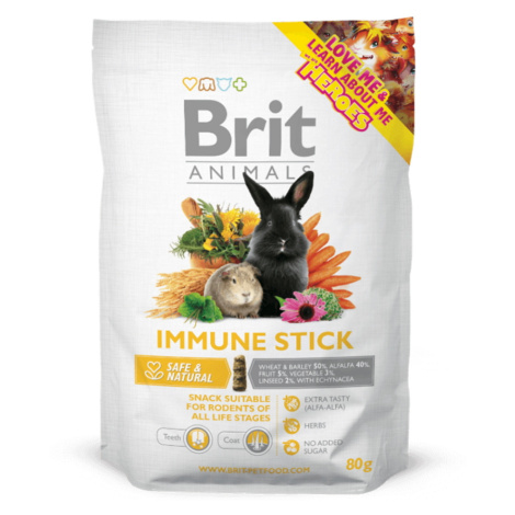 BRIT Animals immune stick for rodents pochúťka pre králiky 80 g