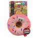 Hračka Dog Fantasy donut s tvárou ružový 12cm