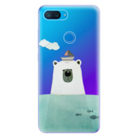 Odolné silikónové puzdro iSaprio - Bear With Boat - Xiaomi Mi 8 Lite