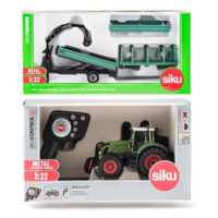 SIKU Control - RC traktor Fendt 939 s ovládačom + zelený príves Oehler 1:32