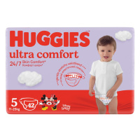 HUGGIES® Plienky jednorazové Ultra Comfort Jumbo 5 (11-25 ks), 42 ks