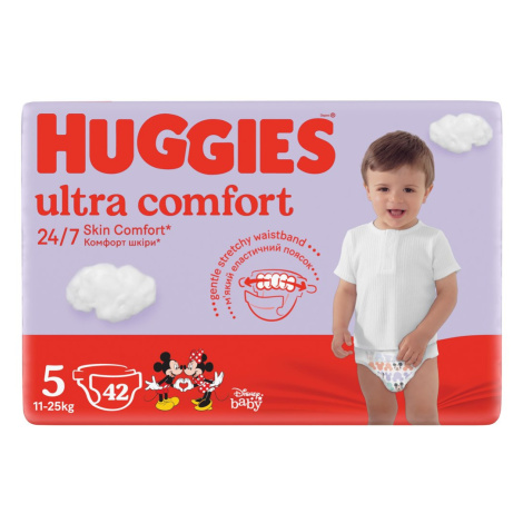 HUGGIES® Plienky jednorazové Ultra Comfort Jumbo 5 (11-25 ks), 42 ks