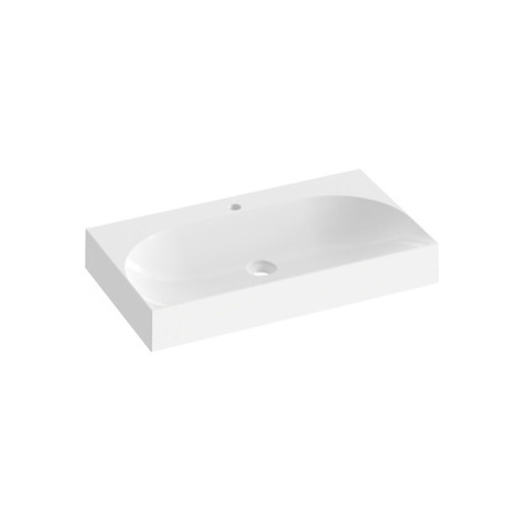Umývadlo Ravak Lite 80x45 cm otvor pre batériu, bez prepadu XJX01280005