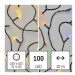 LED vánoční řetěz 2v1 Multi s programy 10 m teplá bílá/barevná