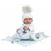 Llorens 84337 NEW BORN CHLAPČEK - realistická bábika bábätko s celovinylovým telom - 43