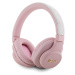 Guess PU Leather 4G Tone na Tone Script Logo BT5.3 Stereo Headphone Pink