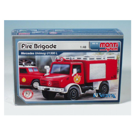 Monti 16 Fire Brigade Mercedes Unimog Stavebnica 1: v krabici 22x15x6cm