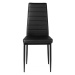 Sada 4 elegantných stoličiek v čiernej farbe s nadčasovým dizajnom