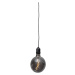 Čierna vonkajšia svetelná LED dekorácia Star Trading Glassball, dĺžka 1 m