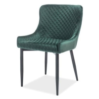 Sconto Jedálenská stolička CULAN zelená/čierna