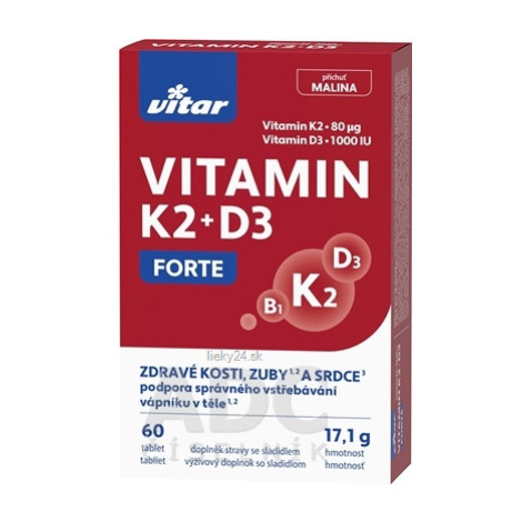 VITAR VITAMIN K2 + D3 FORTE