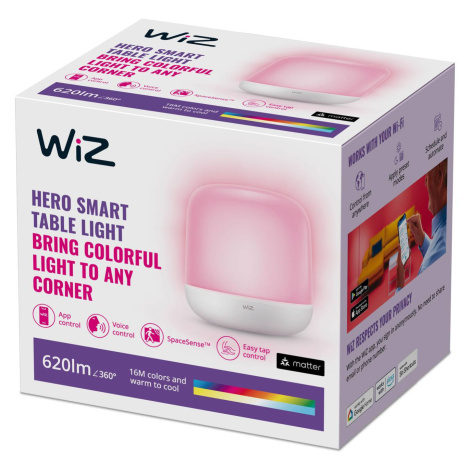 WiZ Hero stolná LED lampa RGBW, prenosná