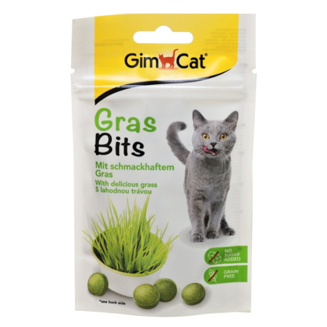 GIMCAT GrasBits Tablety s mačacou trávou 40 g Gimborn