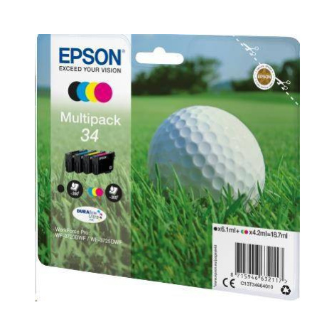 Atrament EPSON Multipack 4-farebný "Golf" 34 DURABrite Ultra Ink