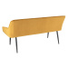 LuxD Dizajnová lavica Esmeralda 160 cm horčicový zamat
