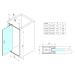 GELCO - SIGMA SIMPLY sprchové dvere otočné 800 sklo Brick GS3888