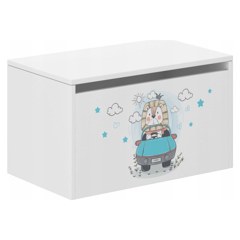 Detský úložný box s nádherným levíkom 40x40x69 cm