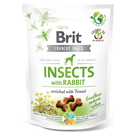 Brit Crunchy Snack Insects with Rabbit enriched with Fennel - 200g