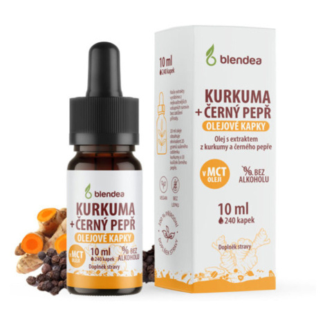 BLENDEA Kurkuma + čierne korenie olejové kvapky 10 ml