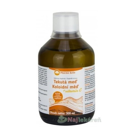 Pharma Activ Tekutá meď + vitamín C 300 ml