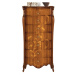 Estila Luxusná klasická vysoká komoda Pasiones z masívneho dreva so siedmimi zásuvkami 120cm