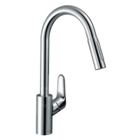 Hansgrohe Focus M41, drezová batéria M4116-H240 s výsuvnou spŕškou, sBOX, chrómová, HAN-73880000