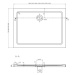 MEXEN/S - Flat sprchová vanička obdĺžniková slim 110 x 80, biela + zlatý sifón 40108011G