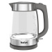 Tefal Glass KI740B30 rýchlovarná kanvica, 2200 W, automatické vypnutie, 1.7 l, sivá