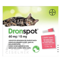 Dronspot 60 mg/15 mg spot-on (2 pipety)