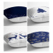 Modro-biele obliečky na vankúše v súprave 4 ks 43x43 cm - Minimalist Cushion Covers