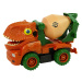 mamido Truck Miešačka betónu Dinosaur Spinning Orange Príslušenstvo