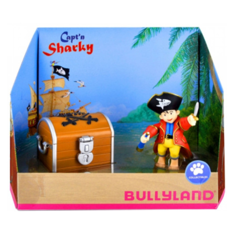 Postavička piráta s tortou s pokladom Kapitán Shary - Bullyland - Bullyland