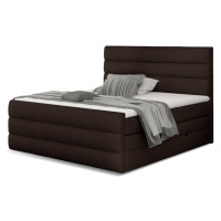 Expedo Čalúnená posteľ boxspring CARAMELLA + topper, 180x200, sawana 26