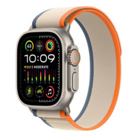 APPLE WATCH ULTRA 2 GPS + CELLULAR, 49MM TITANIUM CASE WITH ORANGE/BEIGE TRAIL LOOP - M/L, MRF23